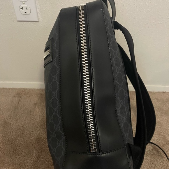 Gucci Men\'s Gray and Red Backpack